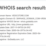 "Who Is" search result